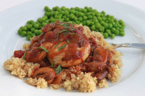 Balsamic and Mushroom Chicken*