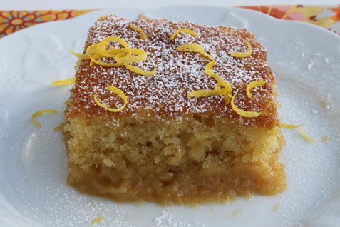 Quick Lemony Pineapple Rum Cake*