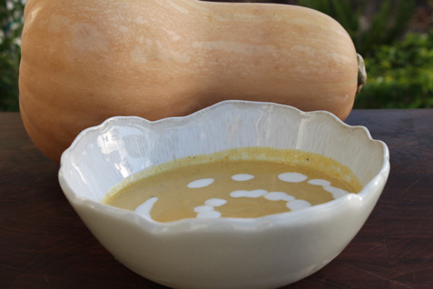 Curried Cream of Butternut Soup*